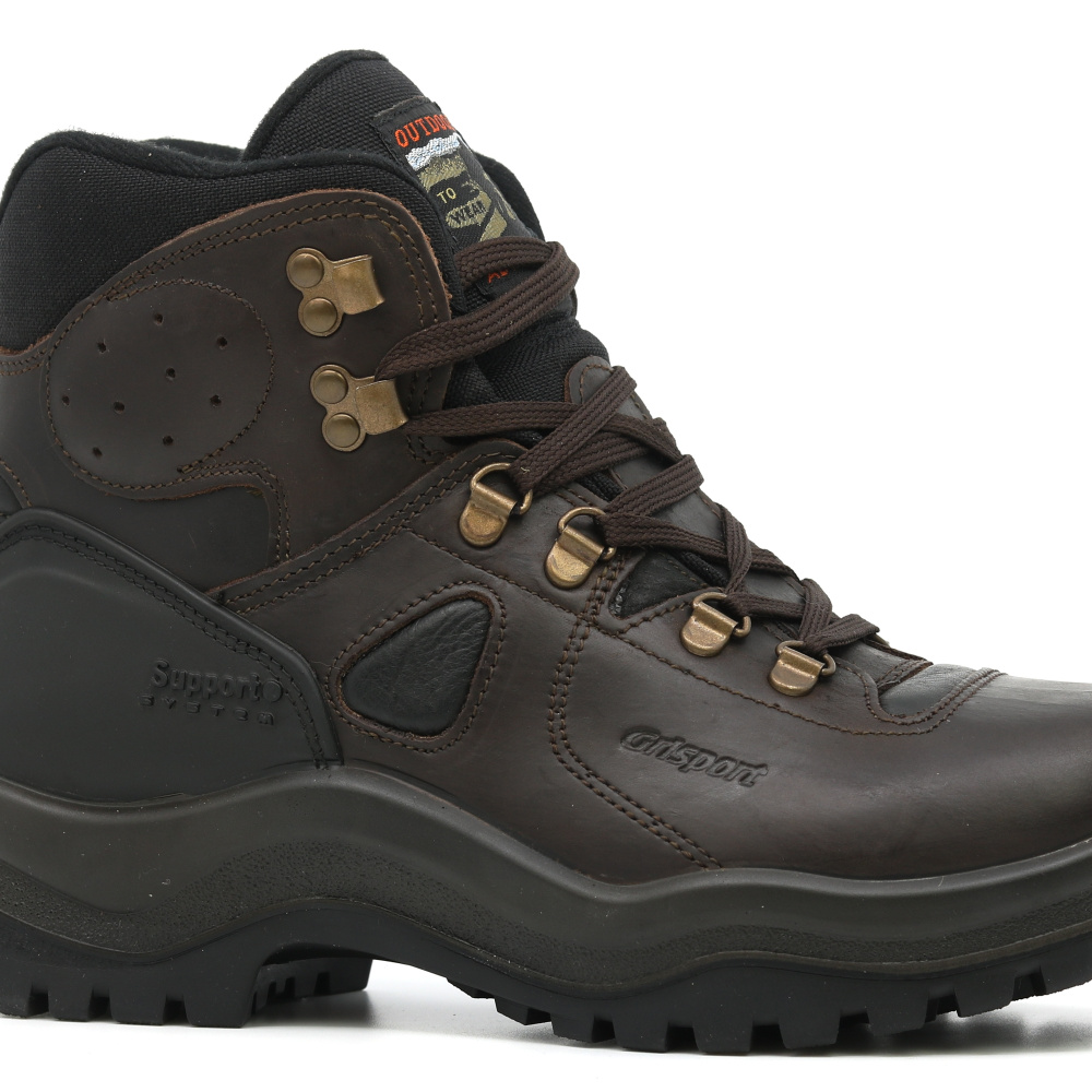 szczegóły GRISPORT Sherpa brązowe męskie skórzane obuwie outdoorowe z membraną Gritex®