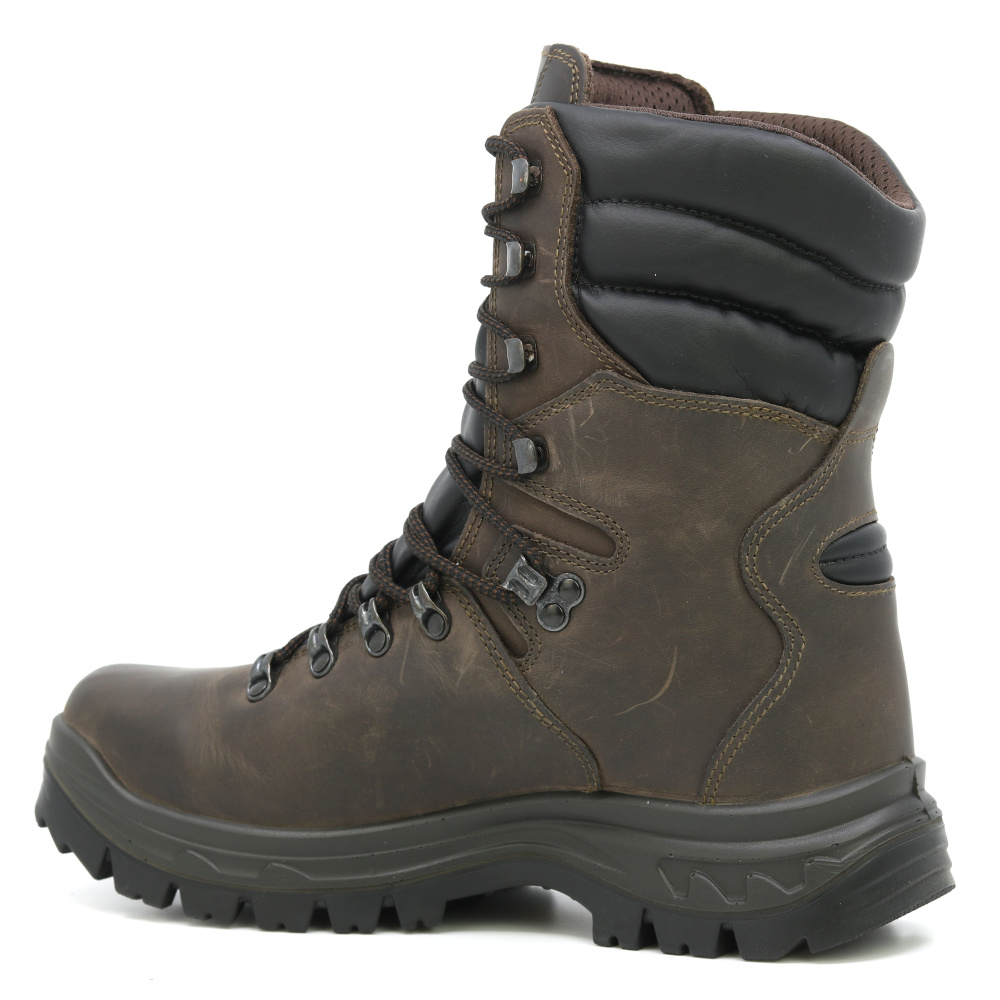 szczegóły GRISPORT Dobermann brązowe męskie wysokie buty outdoorowe, membrana Spo-Tex