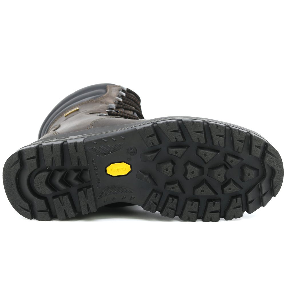 szczegóły GRISPORT Dobermann brązowe męskie wysokie buty outdoorowe, membrana Spo-Tex
