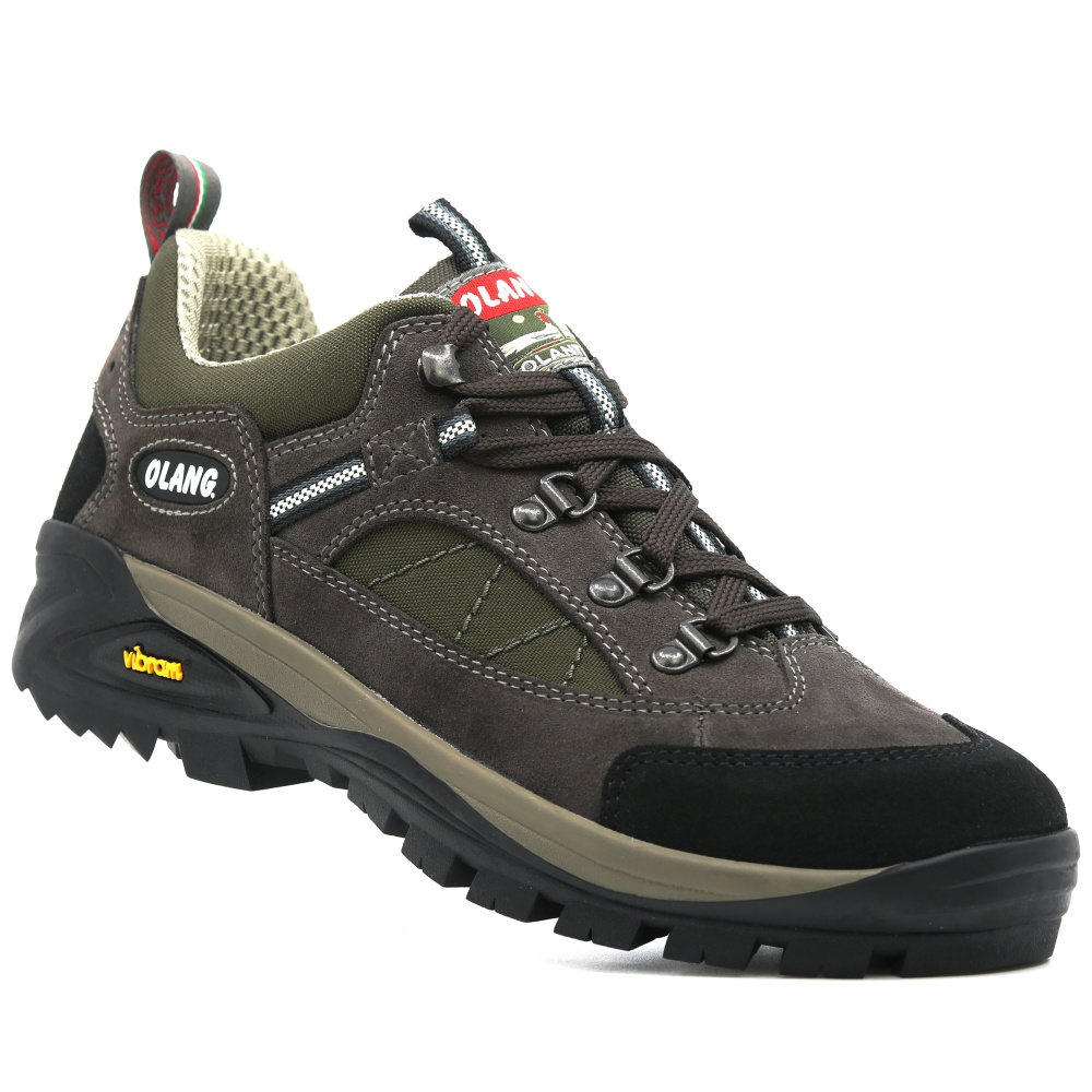 szczegóły OLANG Pieve 810 brązowe męskie wygodne skórzane buty outdoorowe z membraną