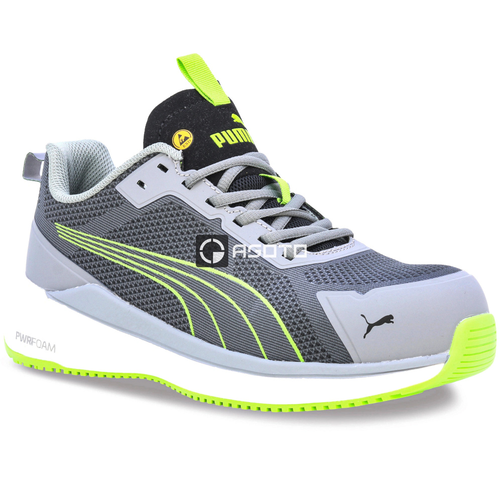 szczegóły Buty robocze PUMA Slide Low S1PS ESD grey/green