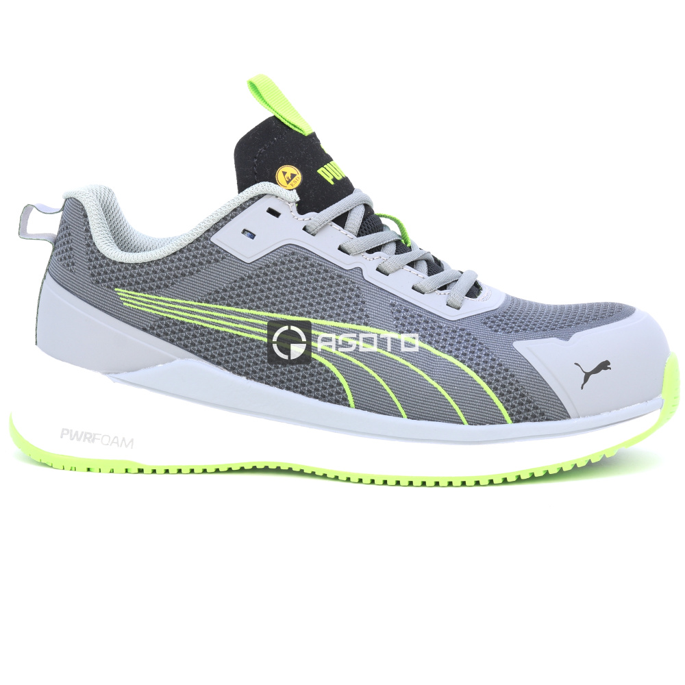 szczegóły Buty robocze PUMA Slide Low S1PS ESD grey/green