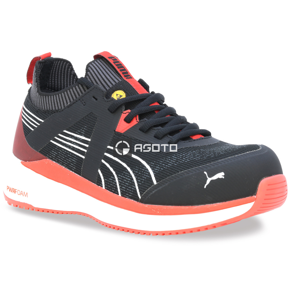 szczegóły Buty robocze PUMA Turbo blk/red Low S1PS ESD