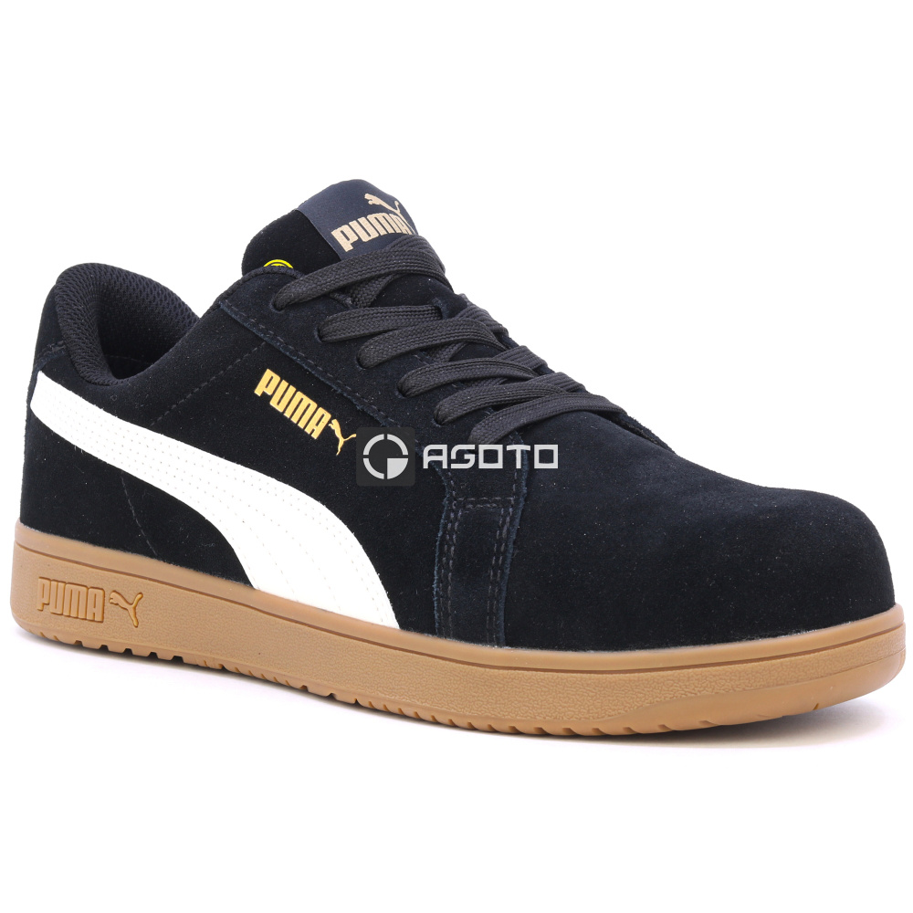 szczegóły Buty robocze PUMA Iconic low S1P ESD blk/gum