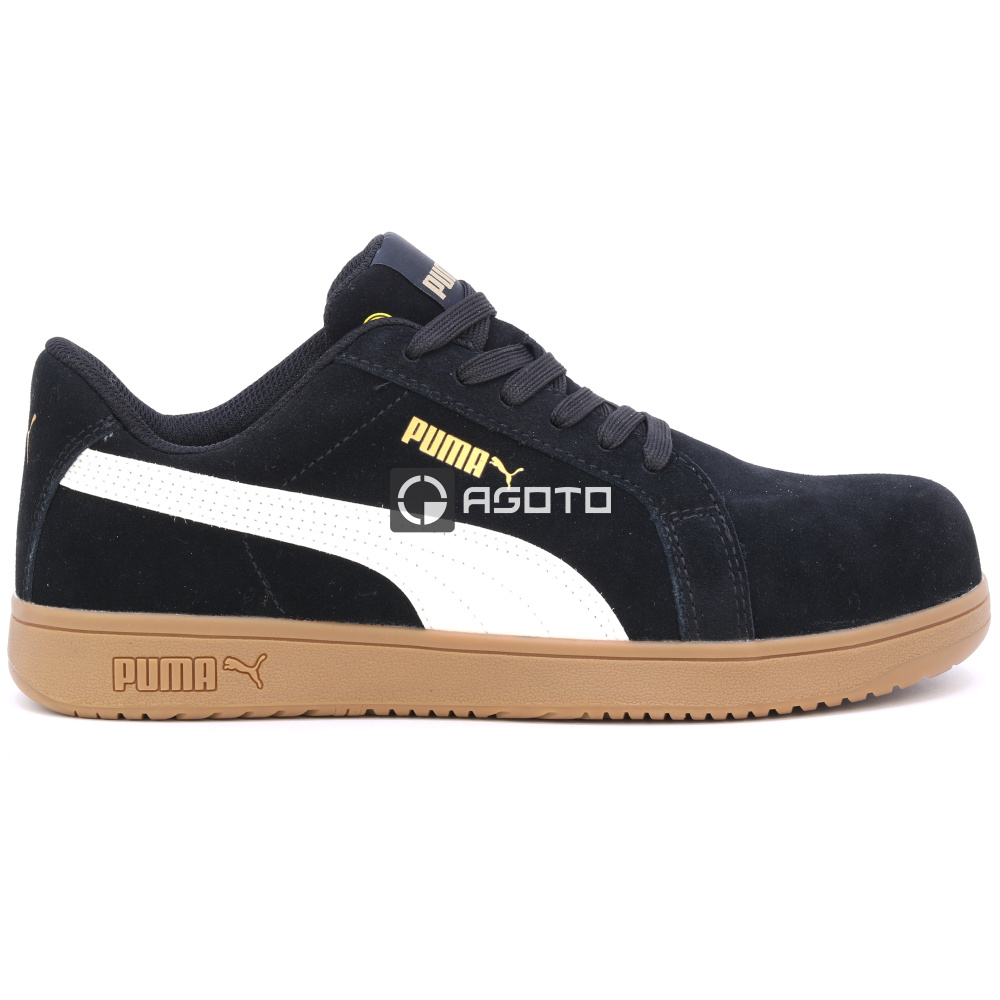 szczegóły Buty robocze PUMA Iconic low S1P ESD blk/gum