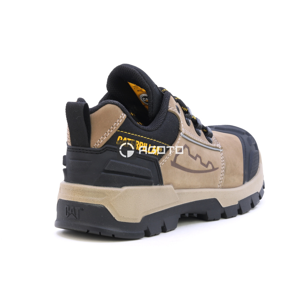 szczegóły Caterpillar męskie skórzane buty robocze Striver XL Low S3 FO HRO beżowe