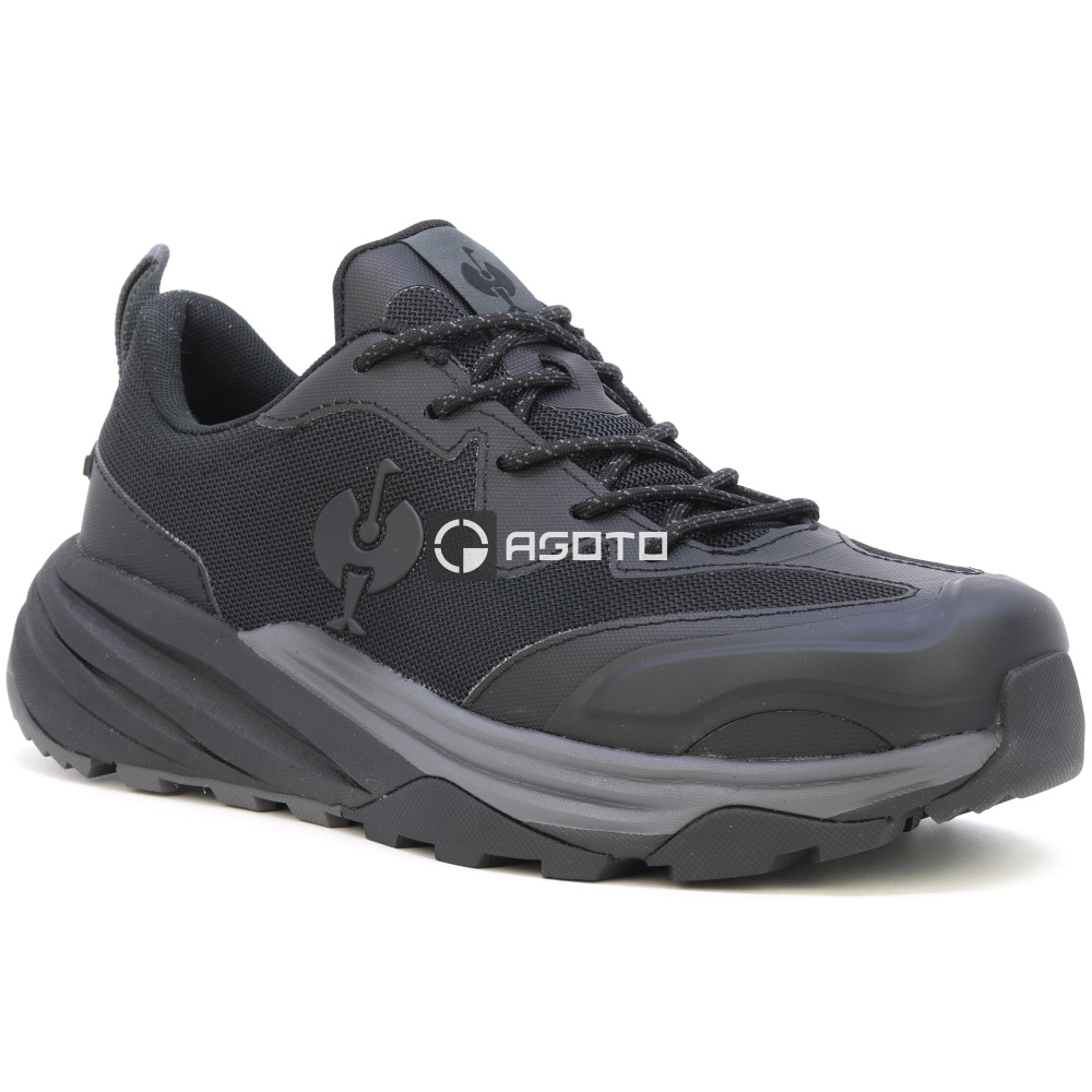 szczegóły Engelbert Strauss Harlem S6 Low czarne męskie obuwie robocze dla maksymalnego ko