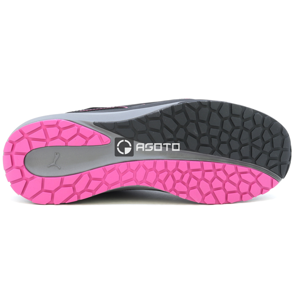 szczegóły PUMA Aspire Disc Low S3 ESD damskie półbuty robocze czarne z szybkim systemem sz