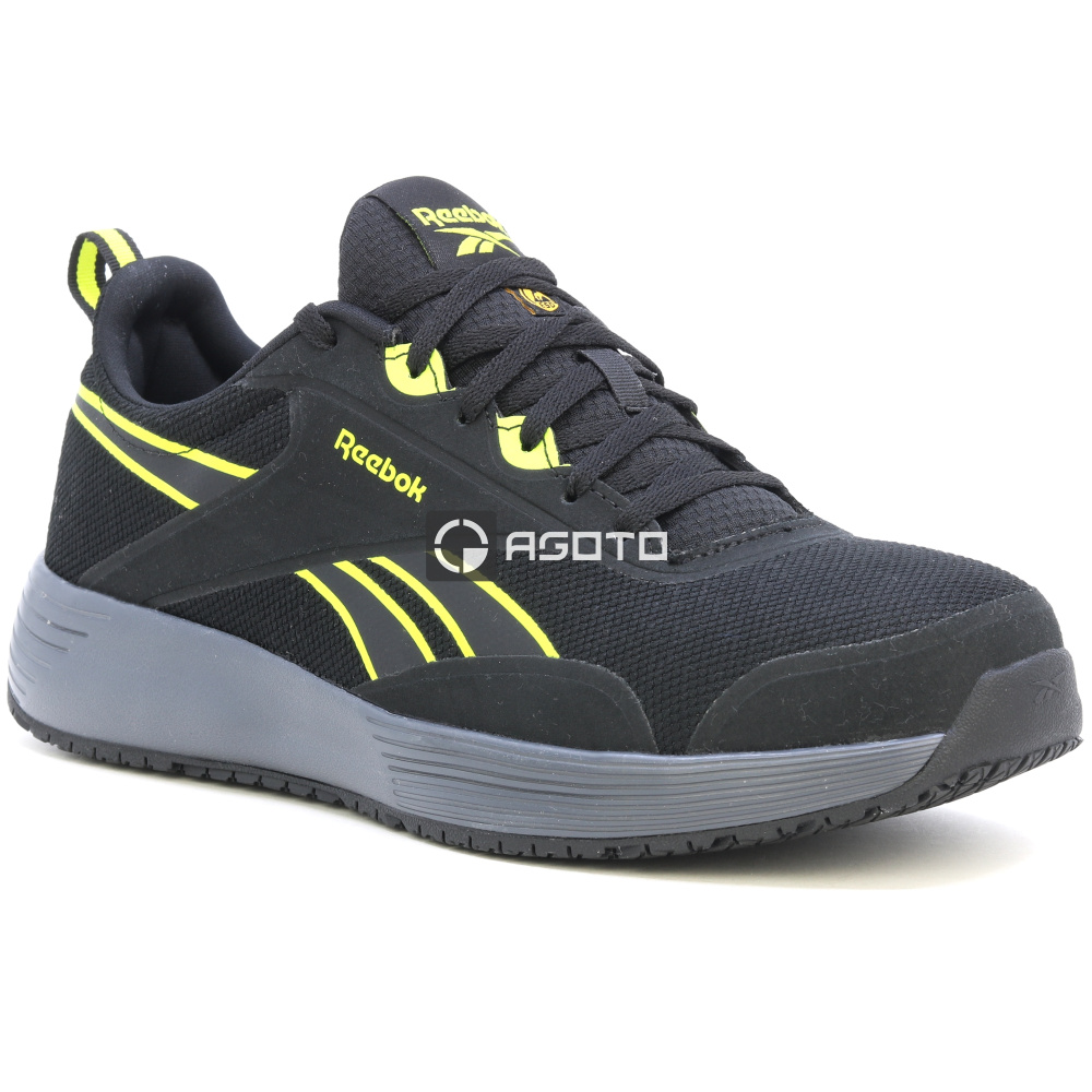 szczegóły REEBOK IB5106 Lite Plus S1P ESD czarne męskie lekkie buty robocze