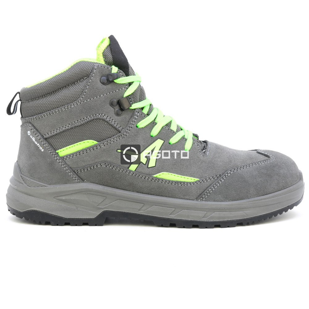 szczegóły ALBATROS Vector MID S3 szare męskie skórzane obuwie robocze, wygodne i nowoczesn