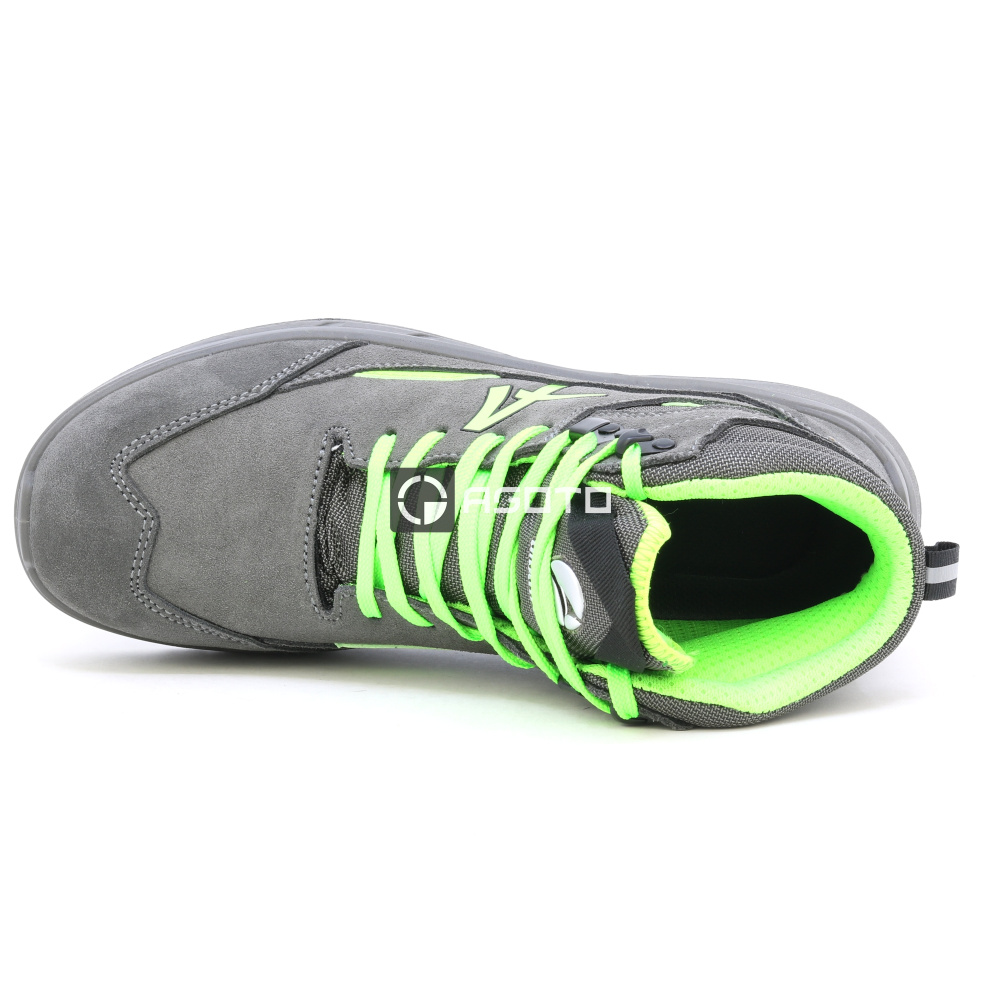 szczegóły ALBATROS Vector MID S3 szare męskie skórzane obuwie robocze, wygodne i nowoczesn