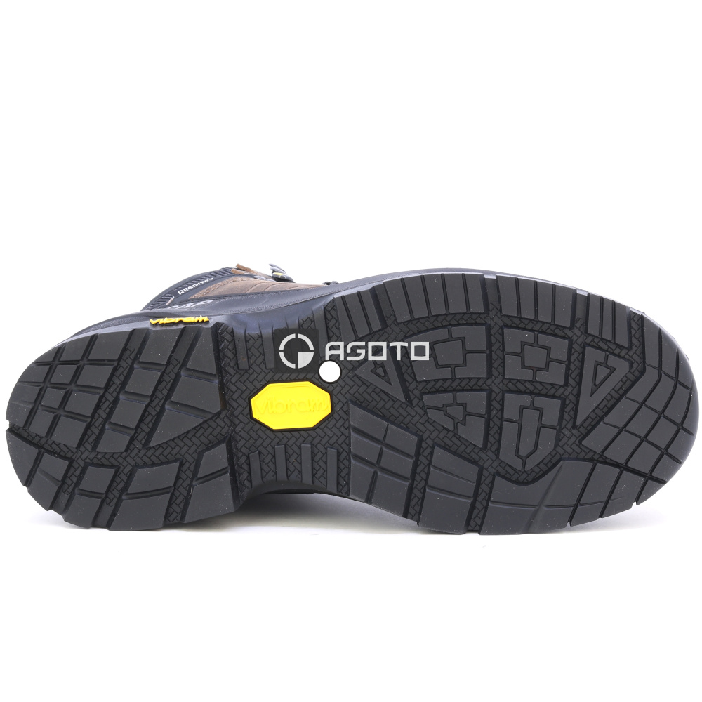 szczegóły BICAP Terrax S7S brązowe męskie skórzane wytrzymałe buty robocze z membraną Resp