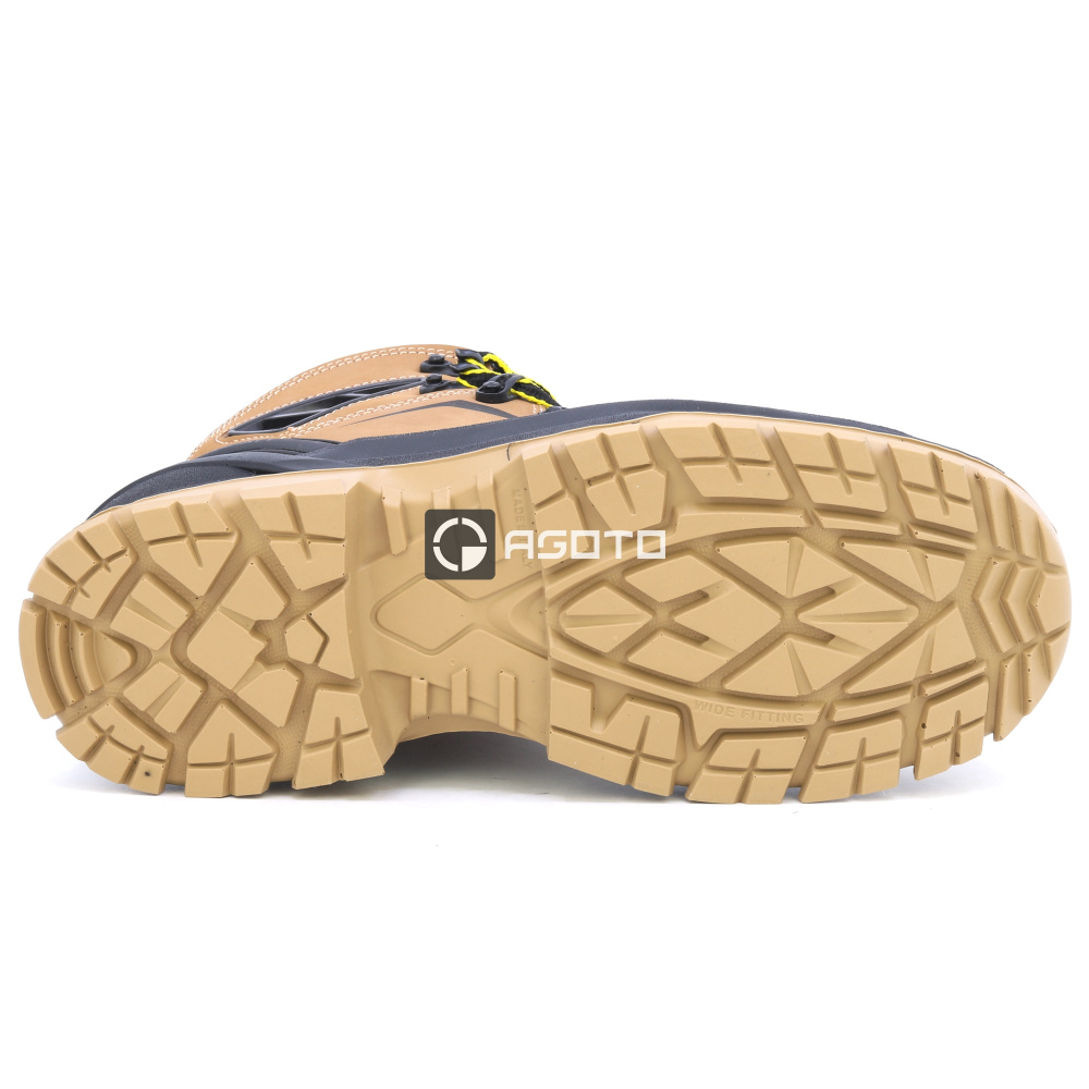 szczegóły BICAP Leopard Mid S3 beżowe męskie buty robocze z systemem wentylacji Pro Air