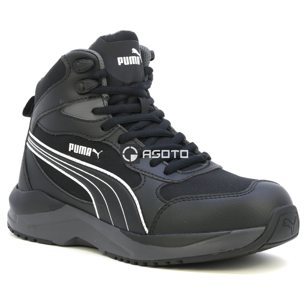 szczegóły PUMA Shift Mid S3S czarne męskie trzewiki robocze