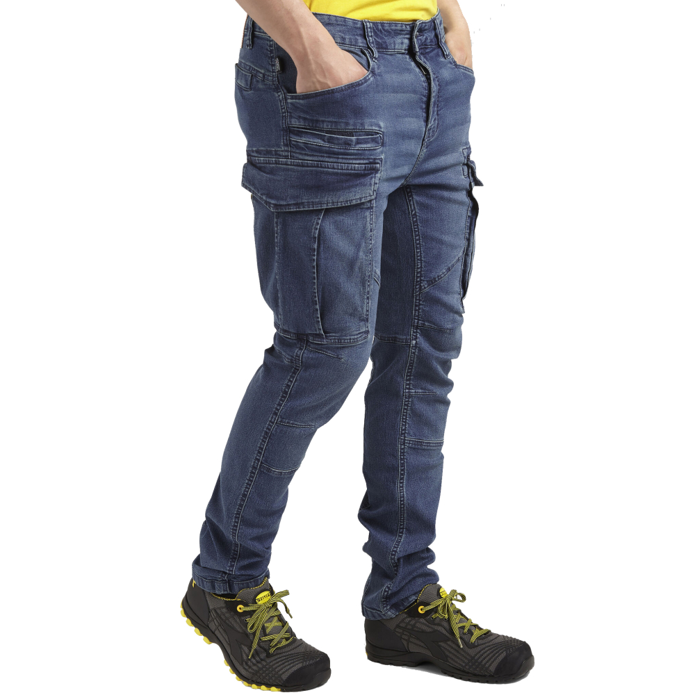 szczegóły Spodnie DIADORA Stone Cargo Jeans Stretch