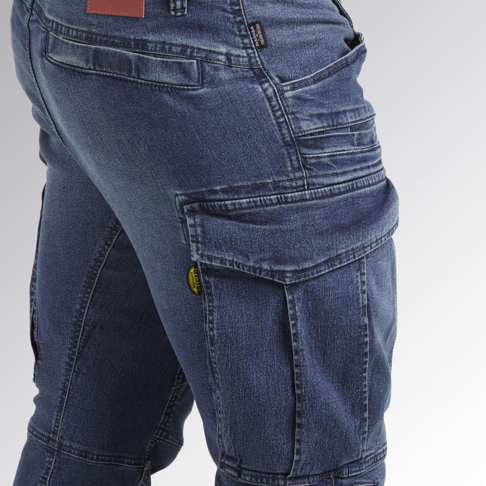 szczegóły Spodnie DIADORA Stone Cargo Jeans Stretch