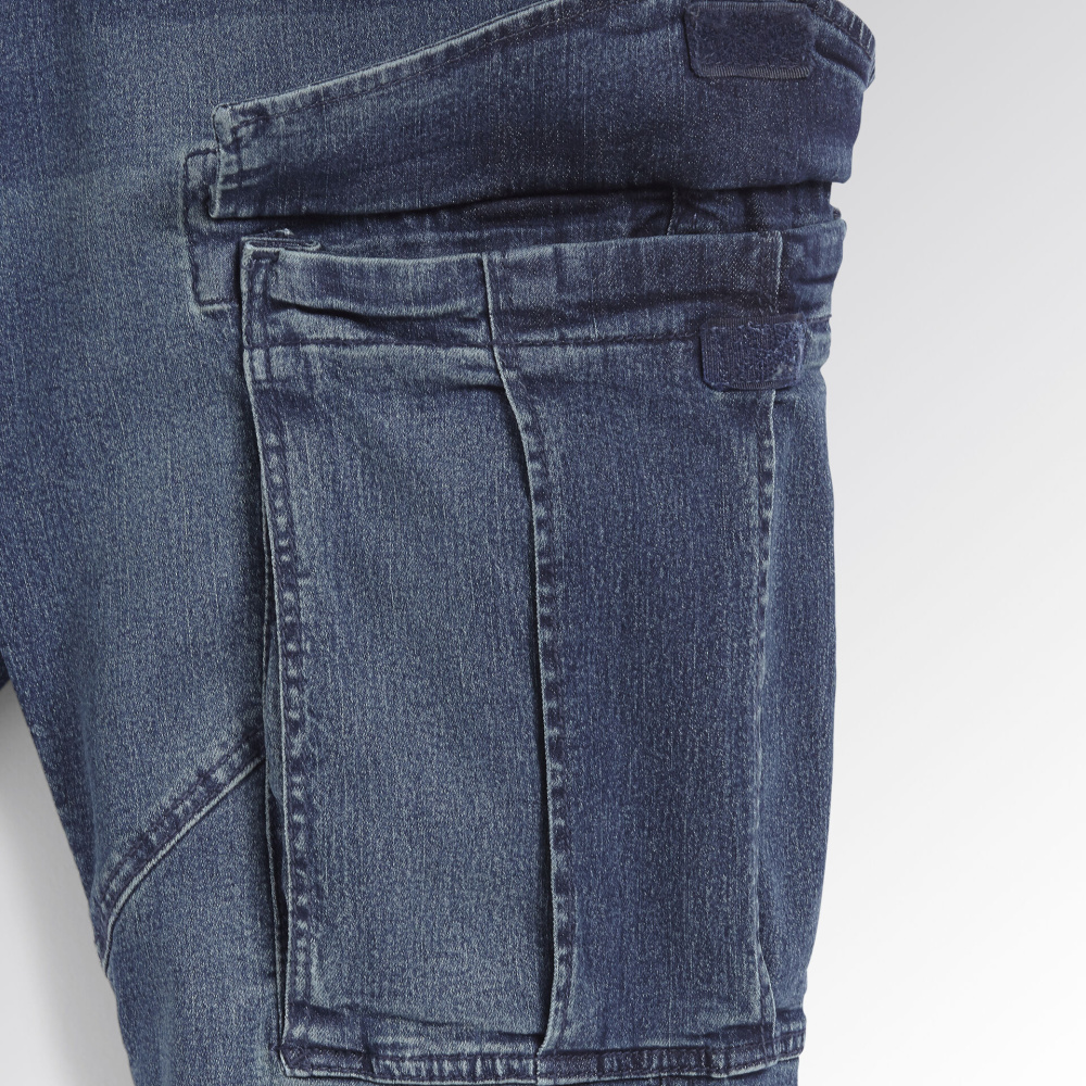 szczegóły Spodnie DIADORA Stone Cargo Jeans Stretch