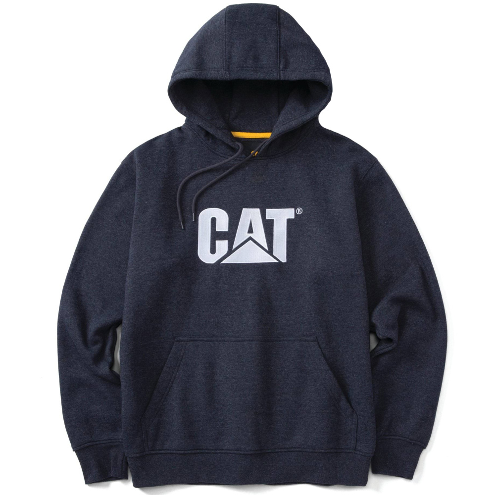 szczegóły Caterpillar męska bawełniana wygodna nowoczesna bluza Trademark granatowa