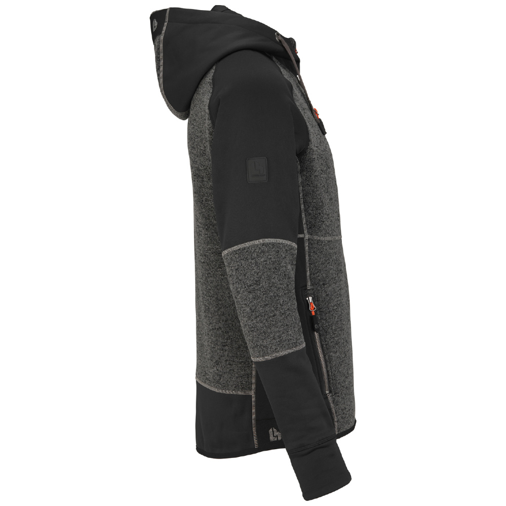 szczegóły LBRADOR Sweden Aereo czarna męska bluza/kurtka z 4-kierunkową stretch tkaniną