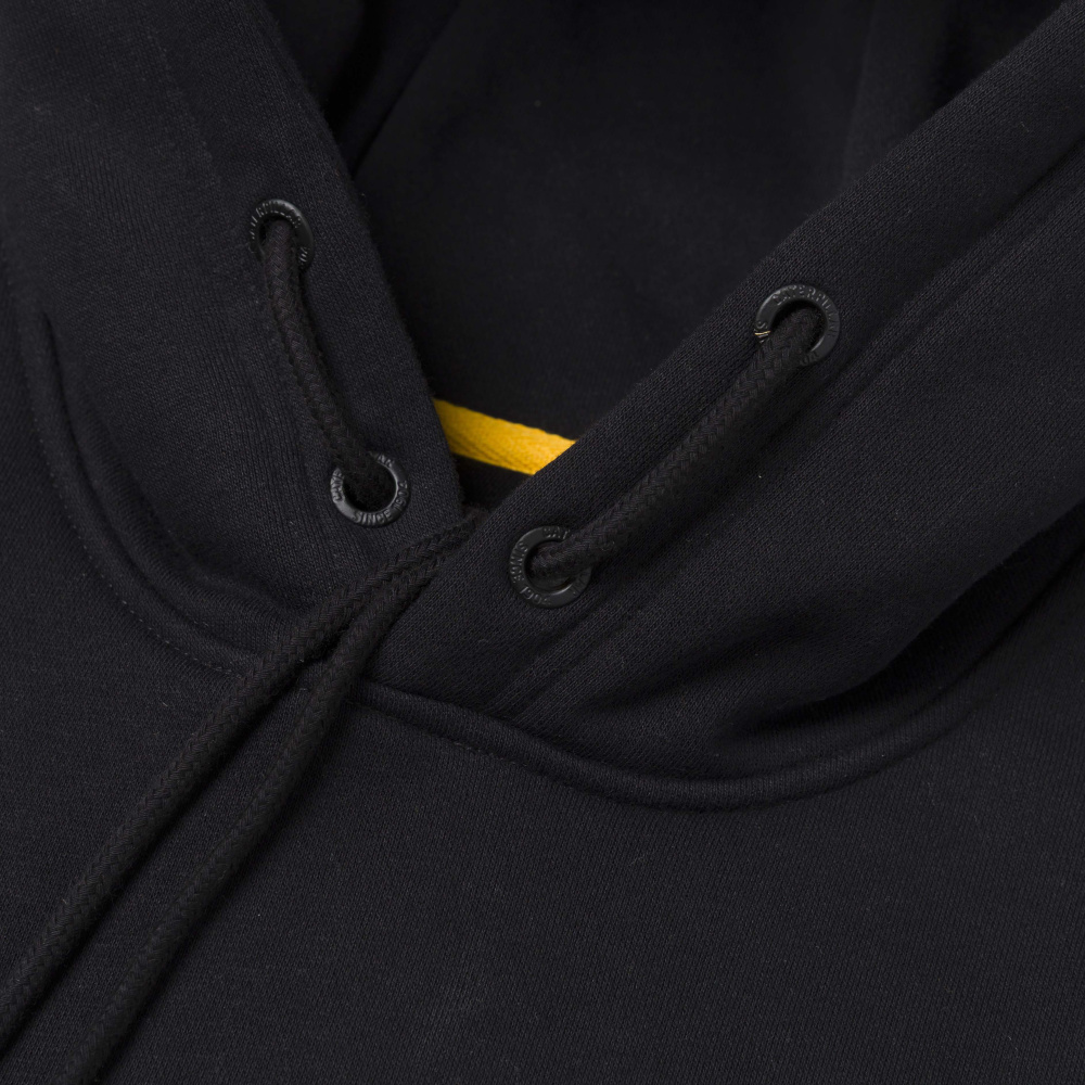 szczegóły CATERPILLAR TM Hooded czarna męska bluza z kapturem z logo CAT