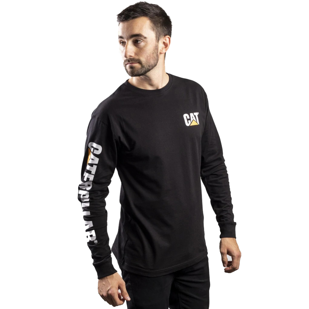 szczegóły Koszulka z długim rękawem CATERPILLAR Trademark Banner L/S