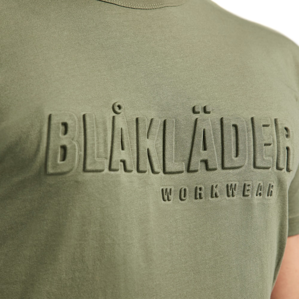 szczegóły T-shirt męski BLAKLADER 3D Logo 100% cotton