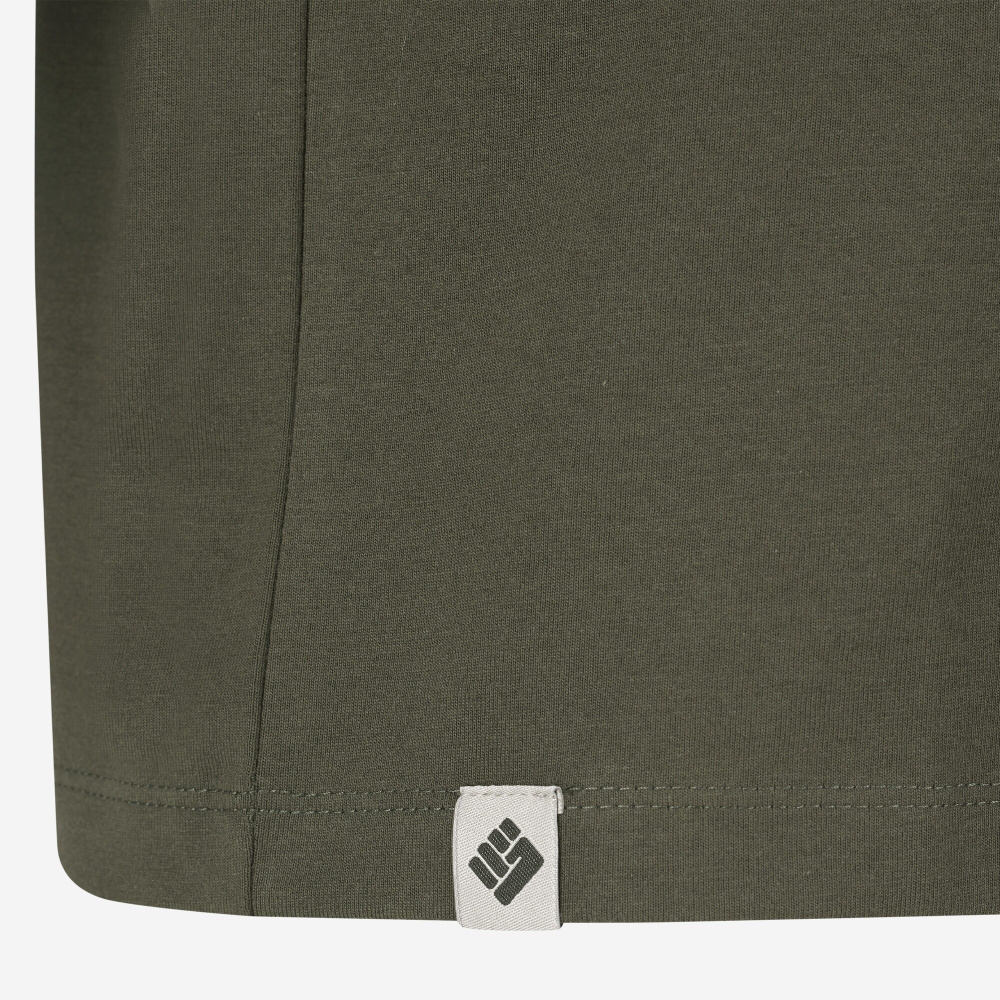 szczegóły TOWORKFOR Fast-Dry oliwkowa męska koszulka szybkoschnąca dla maksymalnego komfor