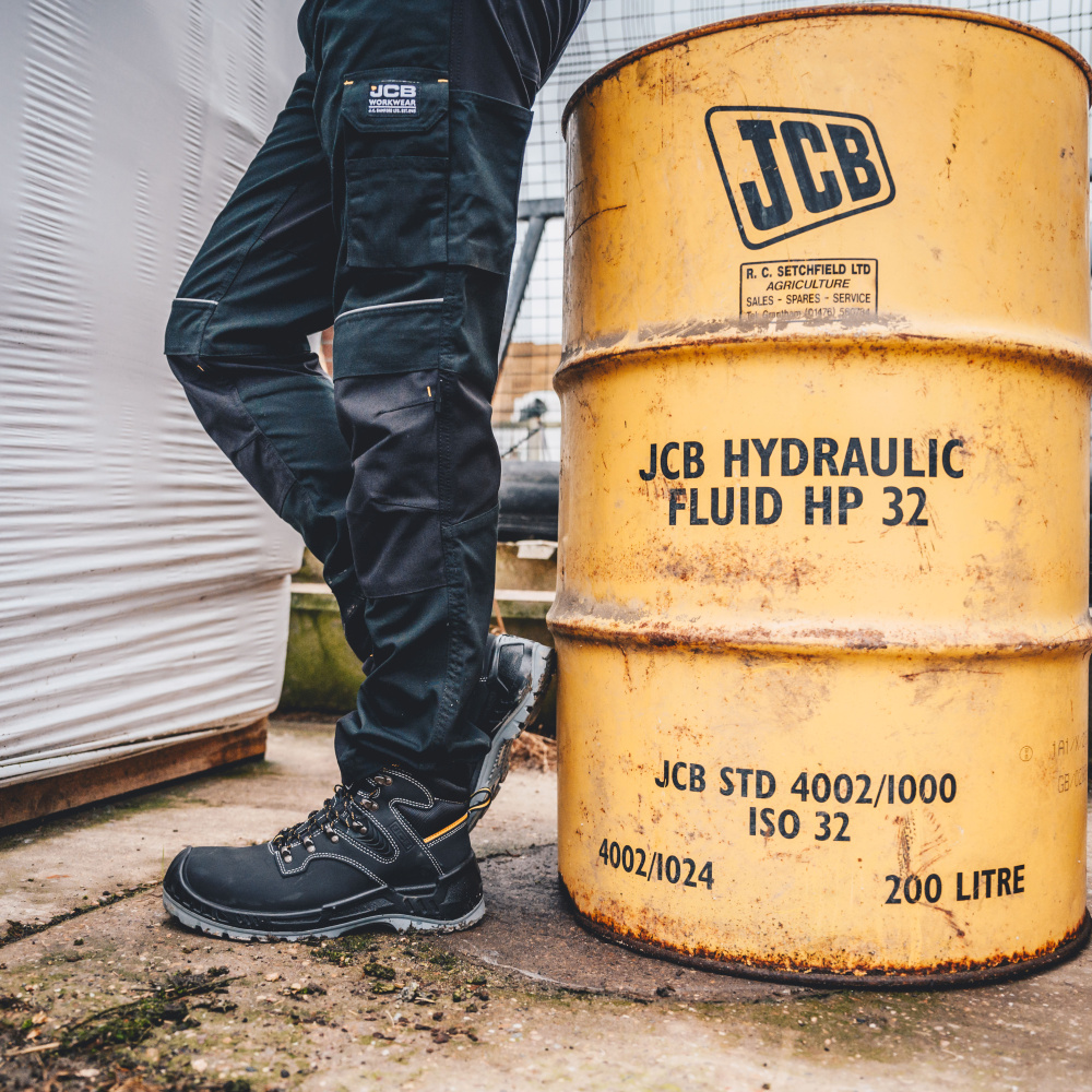szczegóły Spodnie robocze JCB Trade Hybrid Stretch