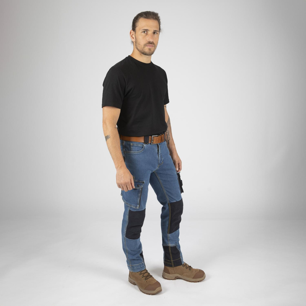 szczegóły Spodnie robocze NINE WORTHS Neo Jeans