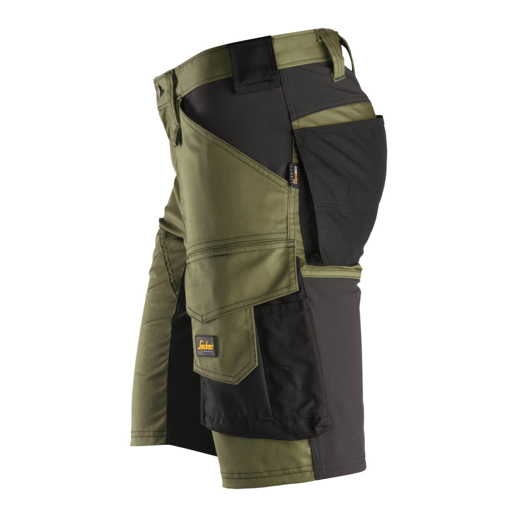szczegóły Krótkie spodenki robocze SNICKERS AllroundWork Stretch khaki