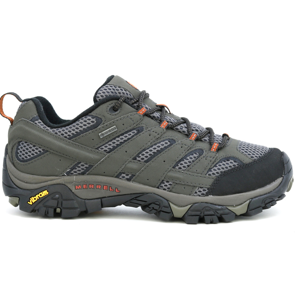 szczegóły MERRELL Moab 3 GTX szare męskie skórzane buty outdoorowe z membraną Gore-Tex®