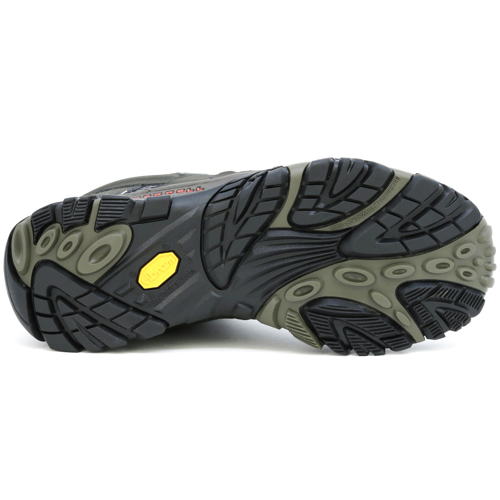 szczegóły MERRELL Moab 3 GTX szare męskie skórzane buty outdoorowe z membraną Gore-Tex®