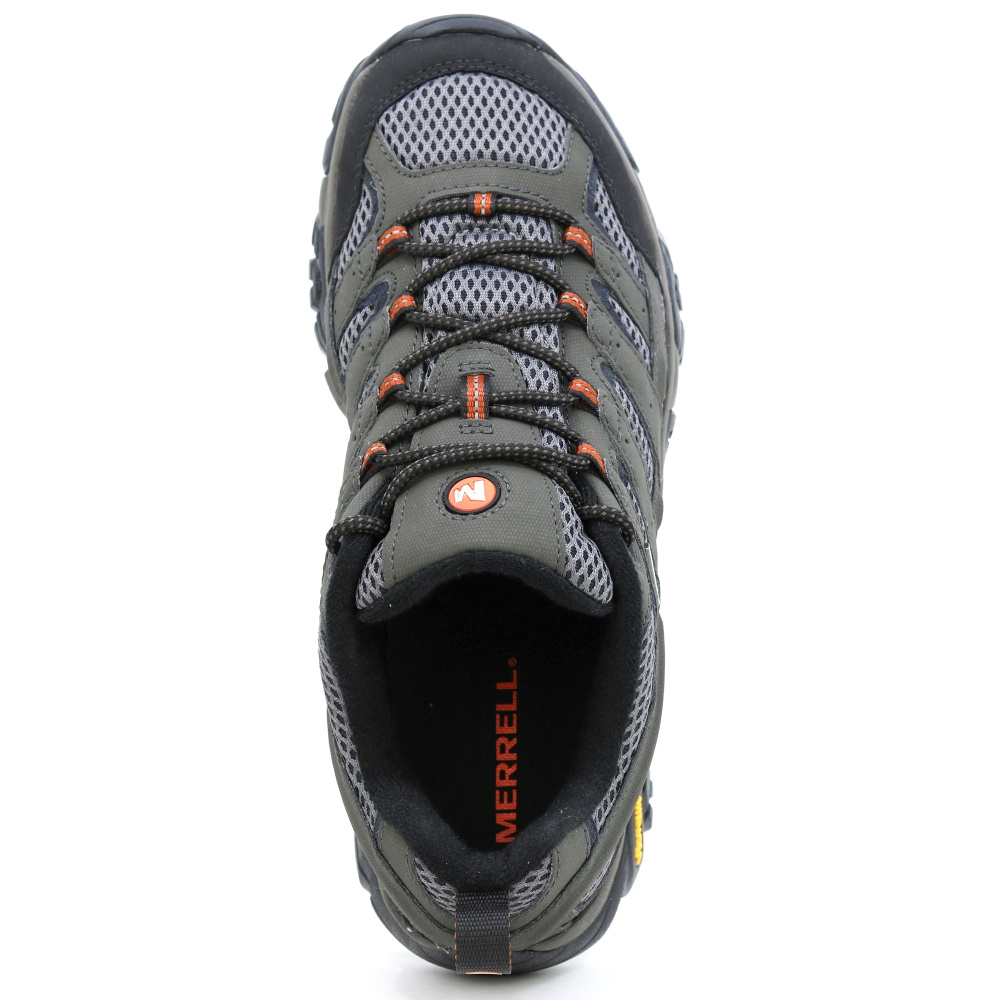 szczegóły MERRELL Moab 3 GTX szare męskie skórzane buty outdoorowe z membraną Gore-Tex®