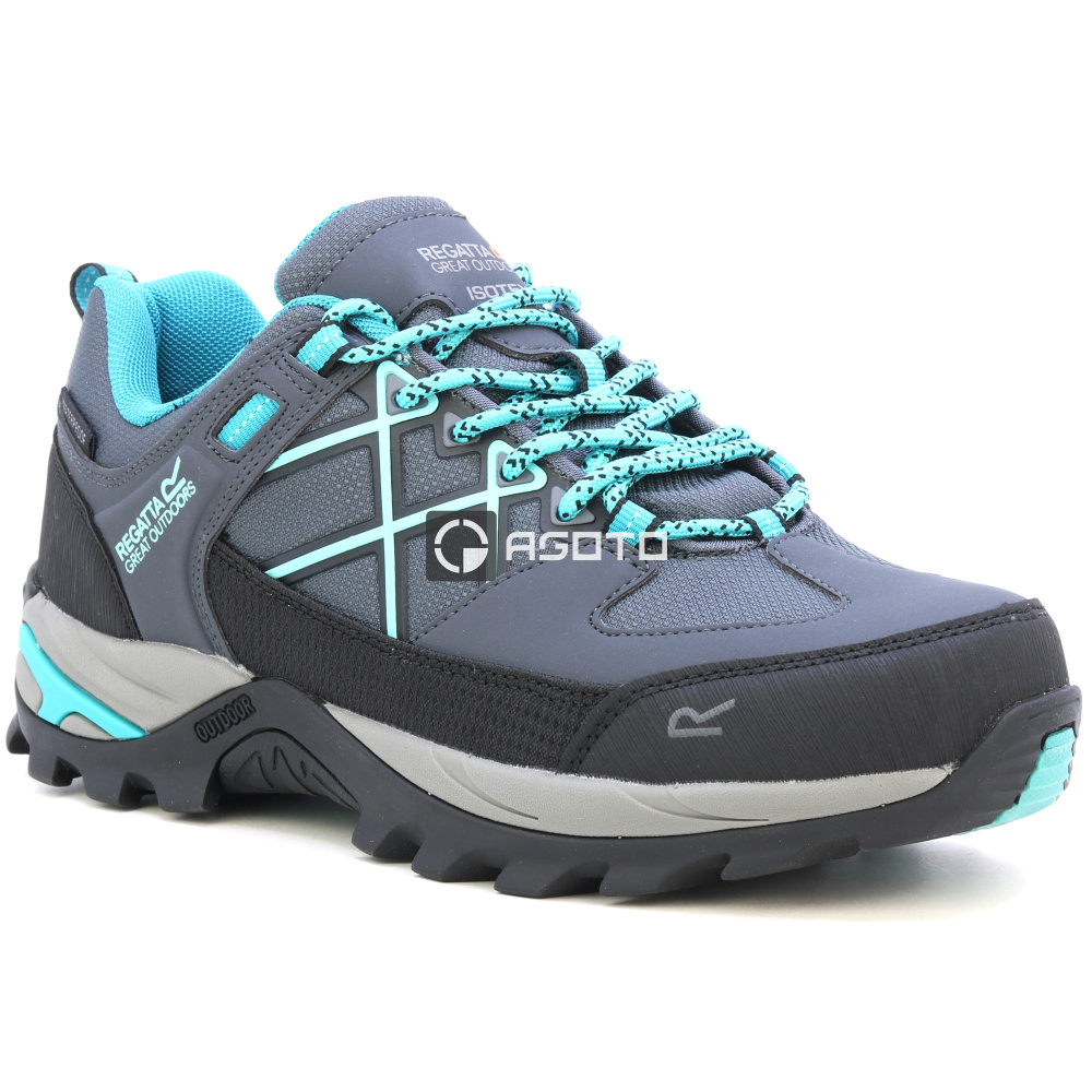 szczegóły REGATTA Samaris III Low szare damskie buty outdoorowe z membraną Isotex
