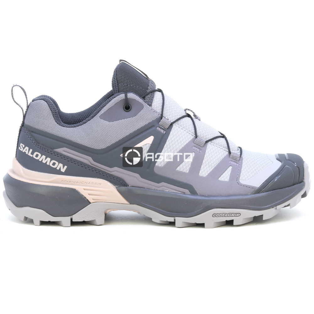 szczegóły SALOMON X ULTRA 360 W Gull/Nine szare damskie buty outdoorowe, wygodne w góry