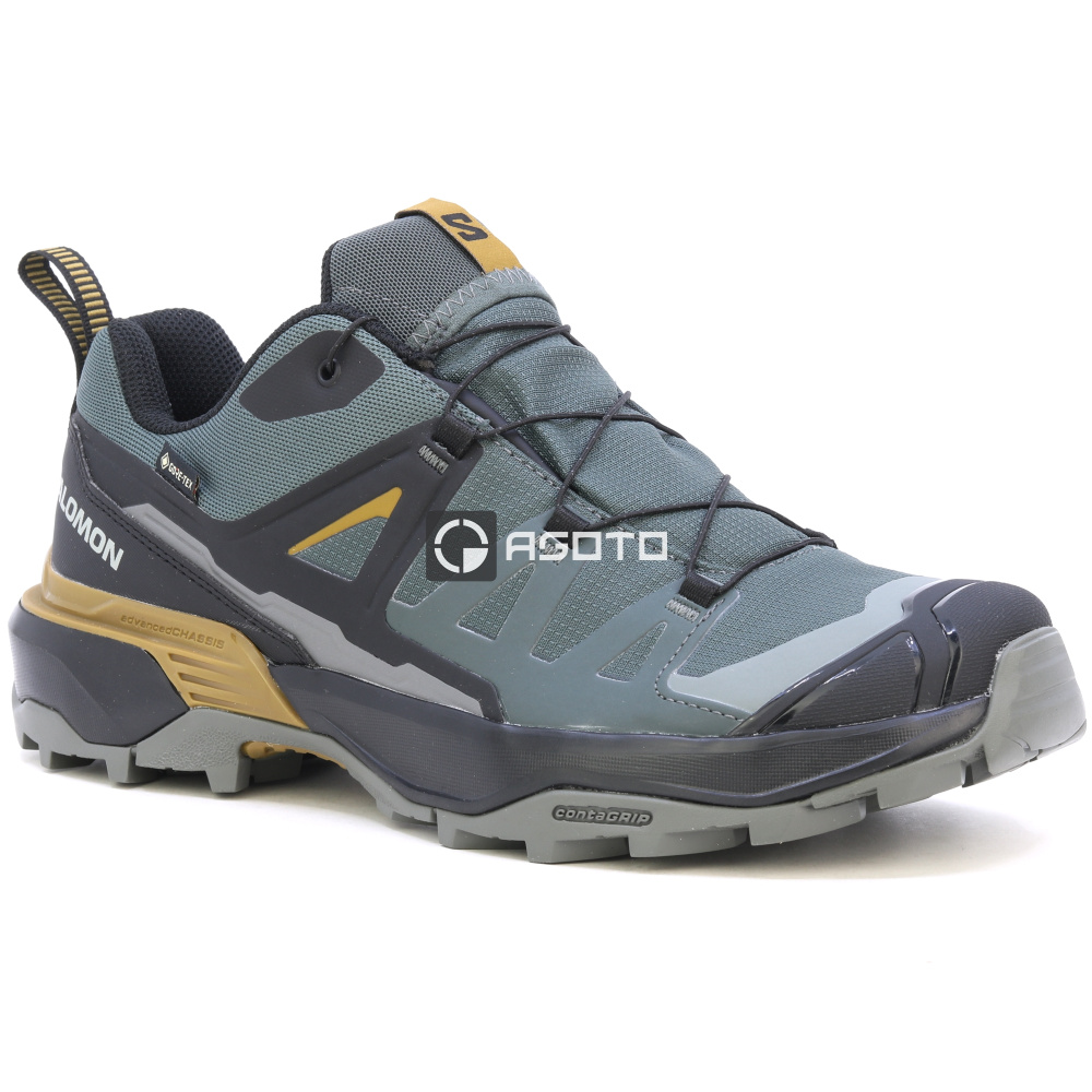 szczegóły SALOMON X ULTRA 360 GTX szare męskie buty outdoorowe z membraną Gore-Tex®