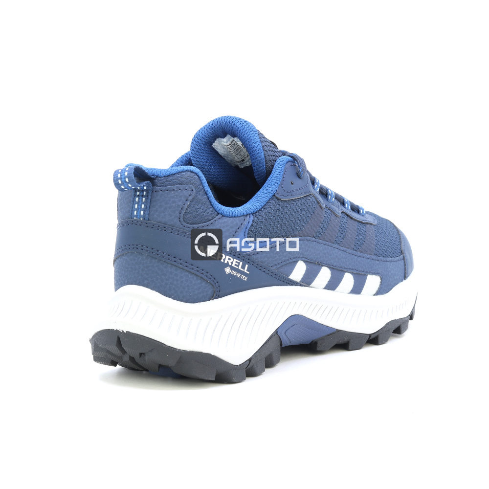 szczegóły MERRELL Speed Strike 2 GTX niebieskie męskie buty outdoorowe z membraną Gore-Tex