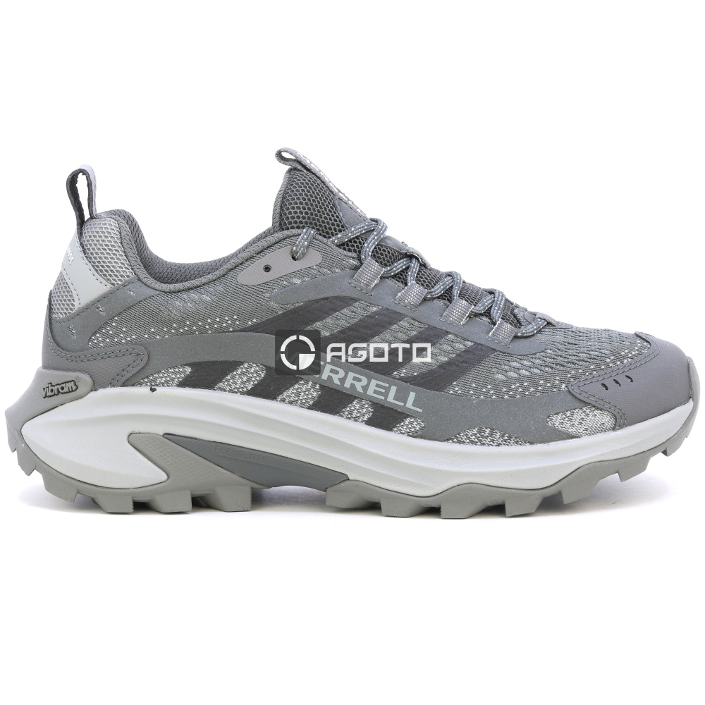 szczegóły MERRELL Moab Speed 2 szare męskie buty outdoorowe lekkie i przewiewne + Vibram®