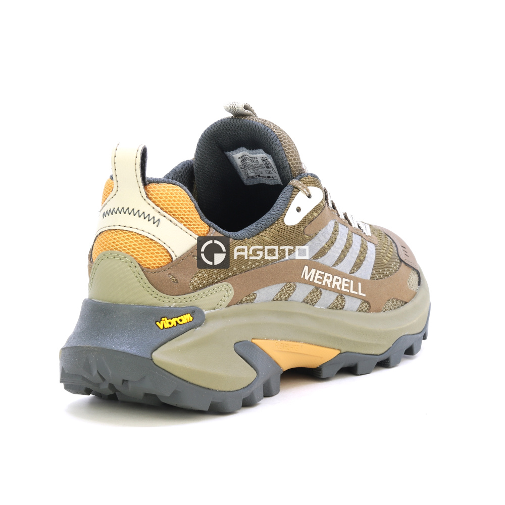szczegóły MERRELL Moab Speed 2 brązowe męskie obuwie outdoor lekkie i przewiewne + Vibram®