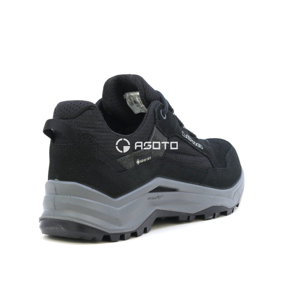 szczegóły LOWA Ventierra GTX czarne męskie skórzane buty outdoorowe, membrana Gore-Tex®
