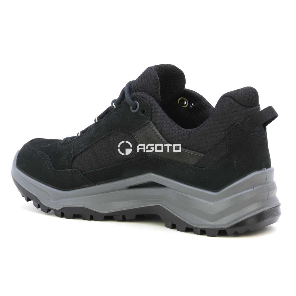 szczegóły LOWA Ventierra GTX czarne męskie skórzane buty outdoorowe, membrana Gore-Tex®