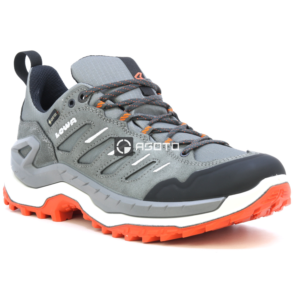 szczegóły LOWA Innovo GTX Lo szare męskie buty outdoorowe, membrana Gore-Tex®