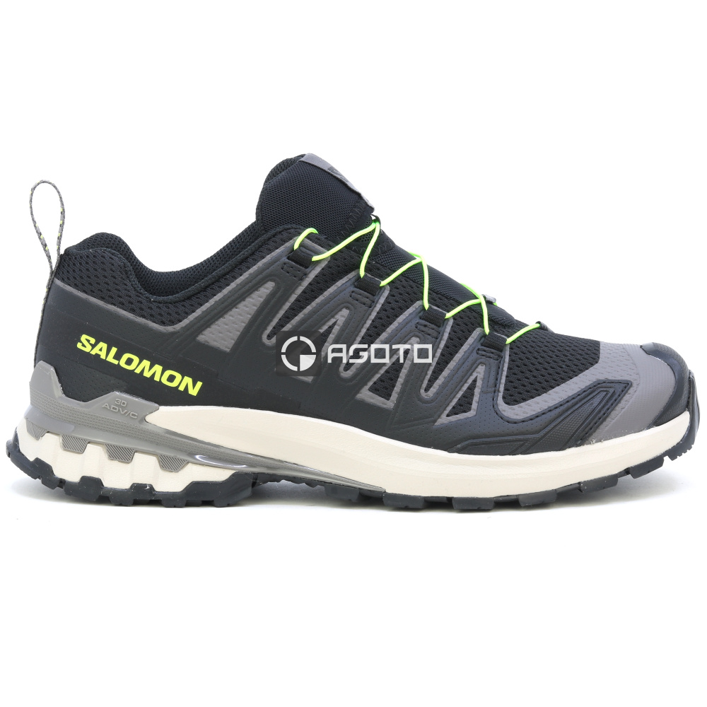 szczegóły SALOMON XA PRO 3D V9 czarne męskie lekkie buty outdoorowe, które oddychają