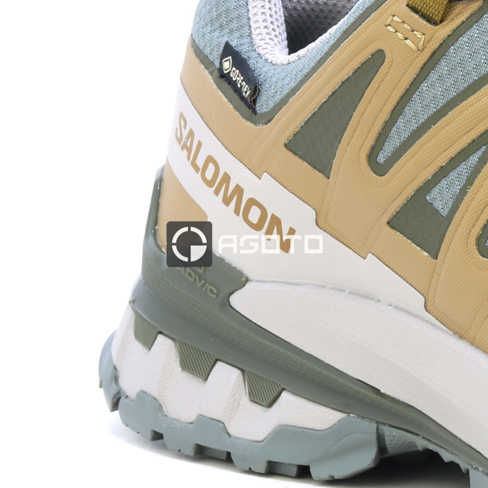 szczegóły SALOMON XA PRO 3D V9 GTX szare męskie lekkie buty outdoorowe z membraną GORE-TEX