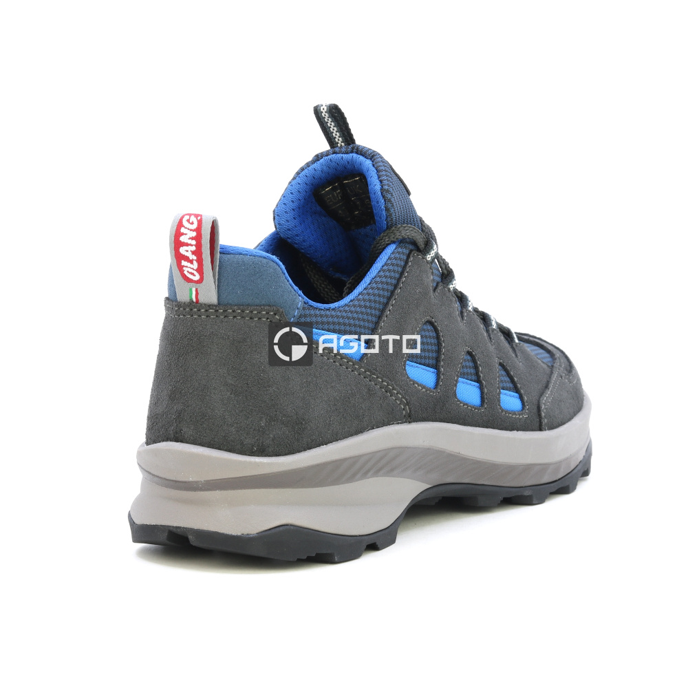 szczegóły OLANG Moena 816 szare męskie skórzane buty outdoorowe, wygodne i lekkie całorocz