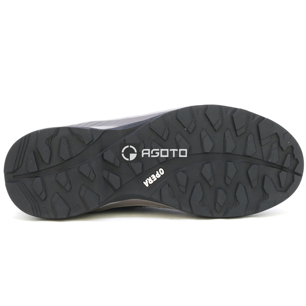 szczegóły OLANG Moena 816 szare męskie skórzane buty outdoorowe, wygodne i lekkie całorocz