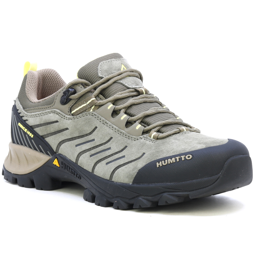 szczegóły HUMTTO Benda beżowe męskie skórzane buty outdoorowe, lekkie i wytrzymałe w każdy