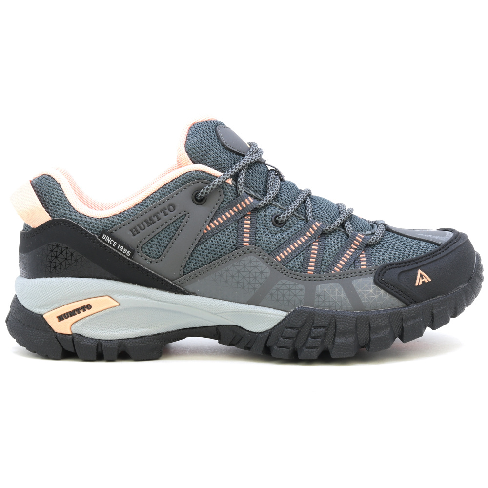 szczegóły HUMTTO Klara szare damskie buty outdoorowe mesh, lekkie i przewiewne