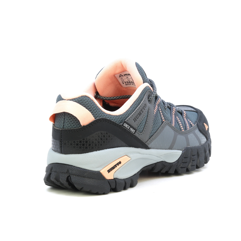 szczegóły HUMTTO Klara szare damskie buty outdoorowe mesh, lekkie i przewiewne