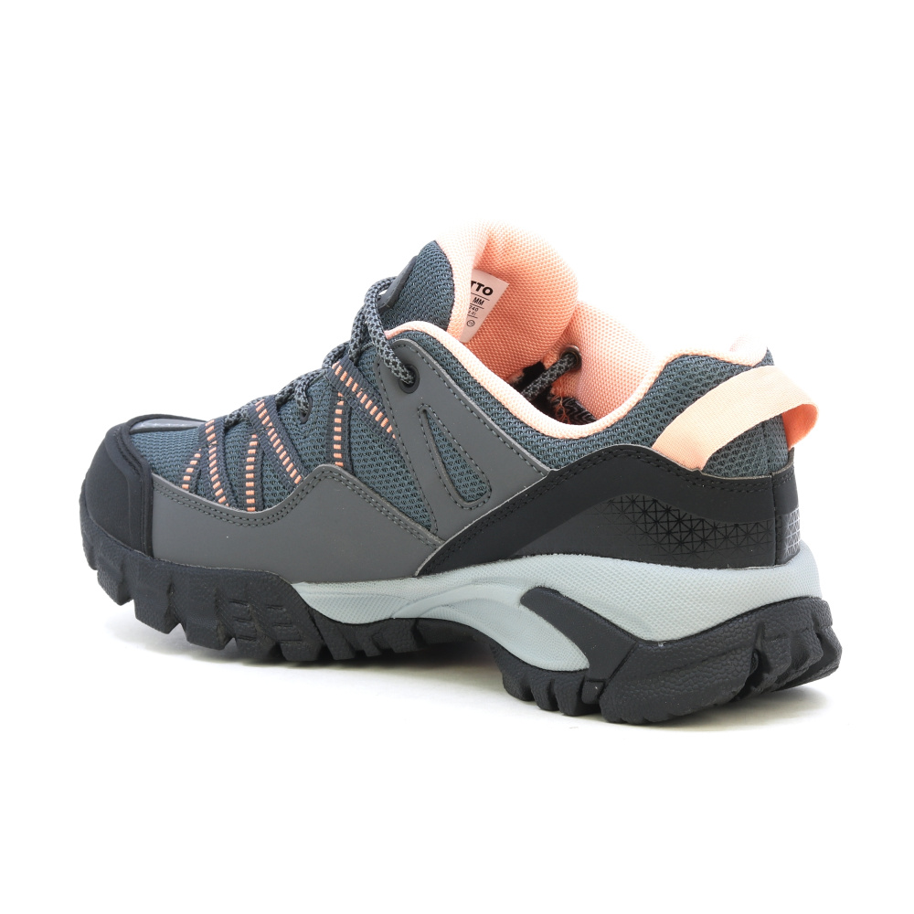 szczegóły HUMTTO Klara szare damskie buty outdoorowe mesh, lekkie i przewiewne